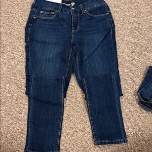 Seven7 Dark Blue Women's Skinny Jeans